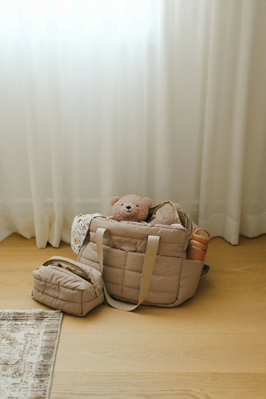 Puffy Diaper Bag - Latte