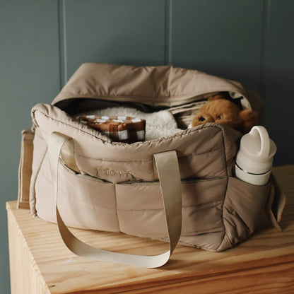 Puffy Diaper Bag - Latte