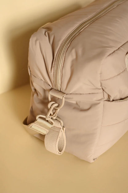 Puffy Diaper Bag - Latte