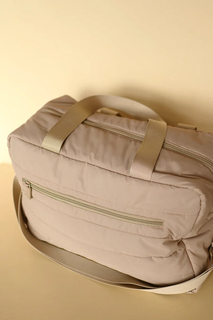 Puffy Diaper Bag - Latte