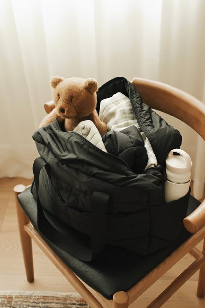 Puffy Diaper Bag - Black