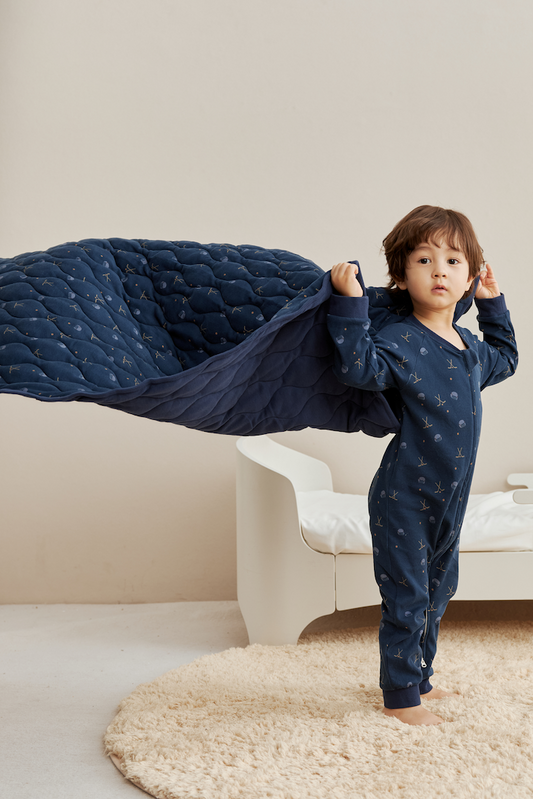 Baby Organic Cotton Zip-up Bodysuit — Hockey